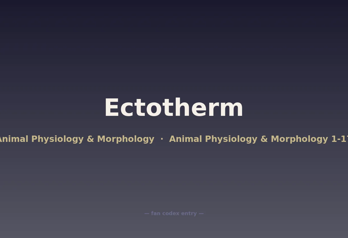 Ectotherm