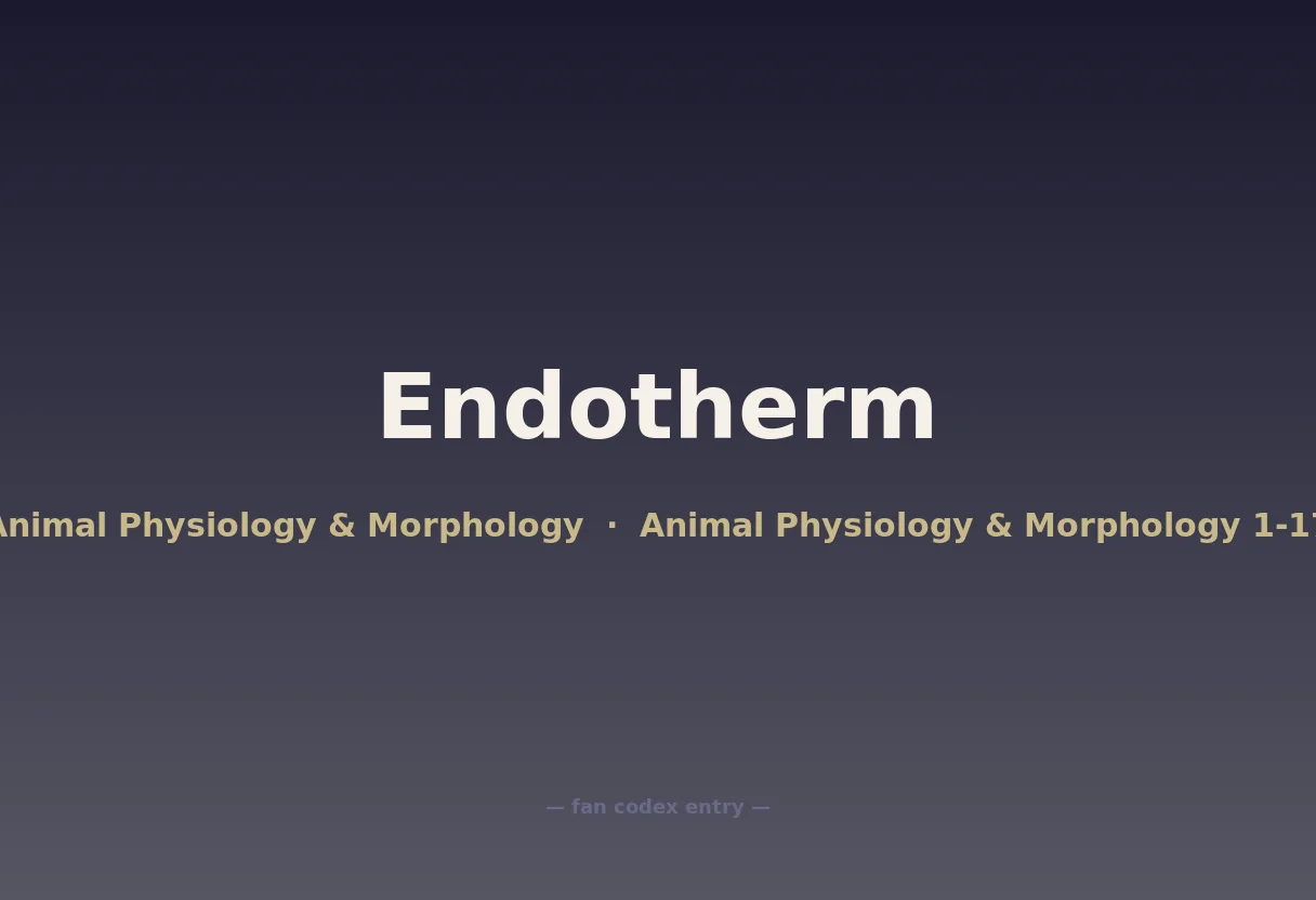 Endotherm
