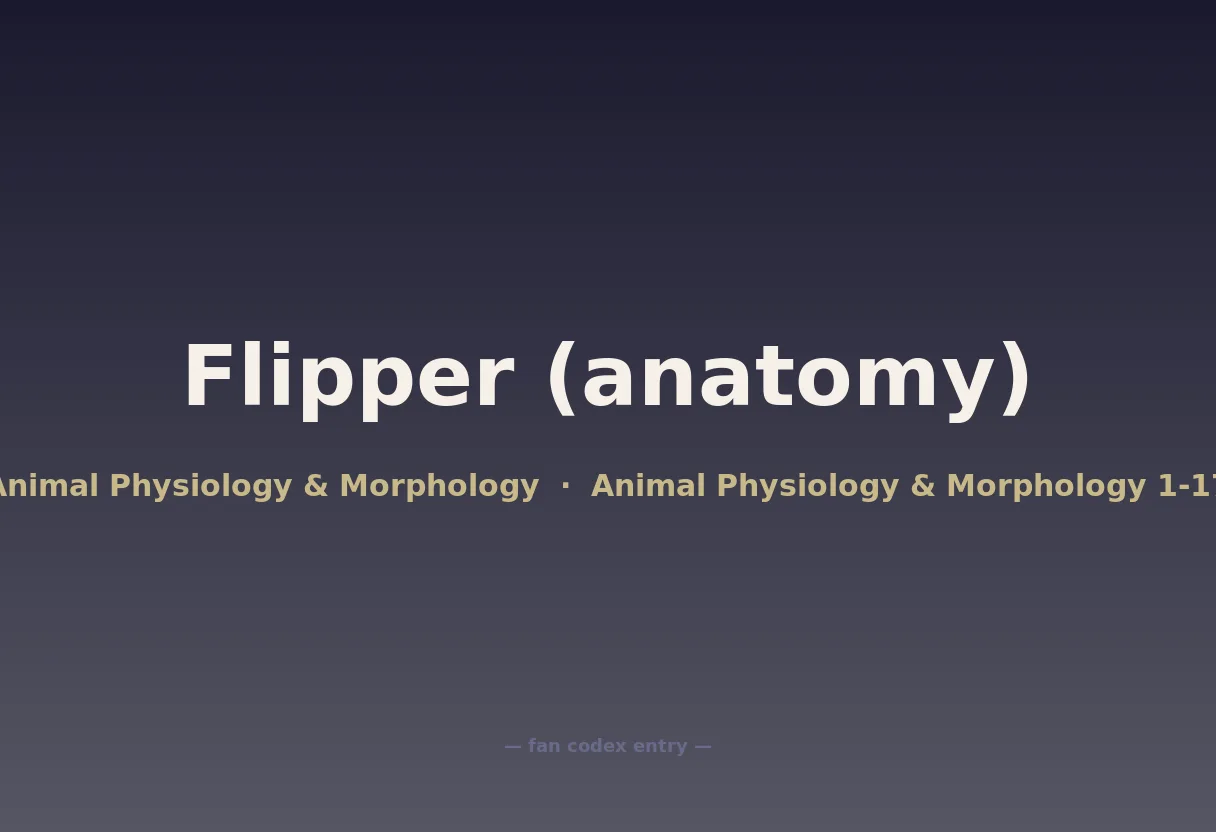 Flipper (anatomy)