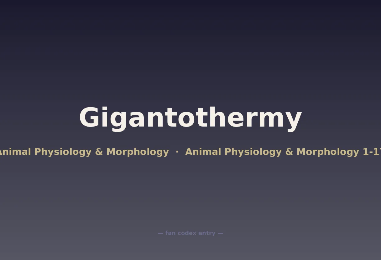 Gigantothermy