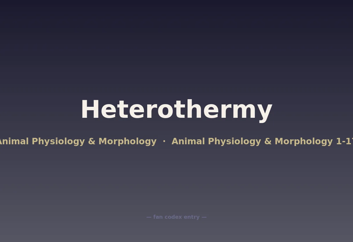 Heterothermy