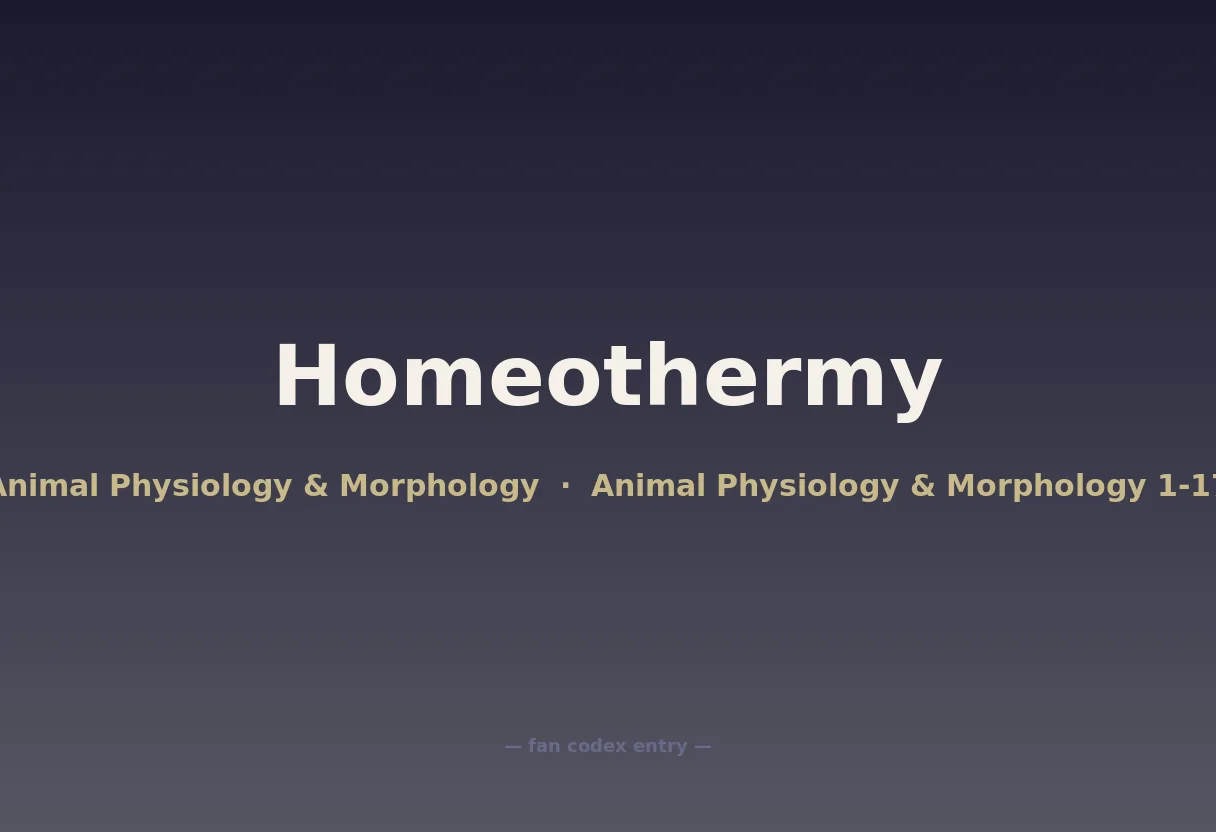 Homeothermy