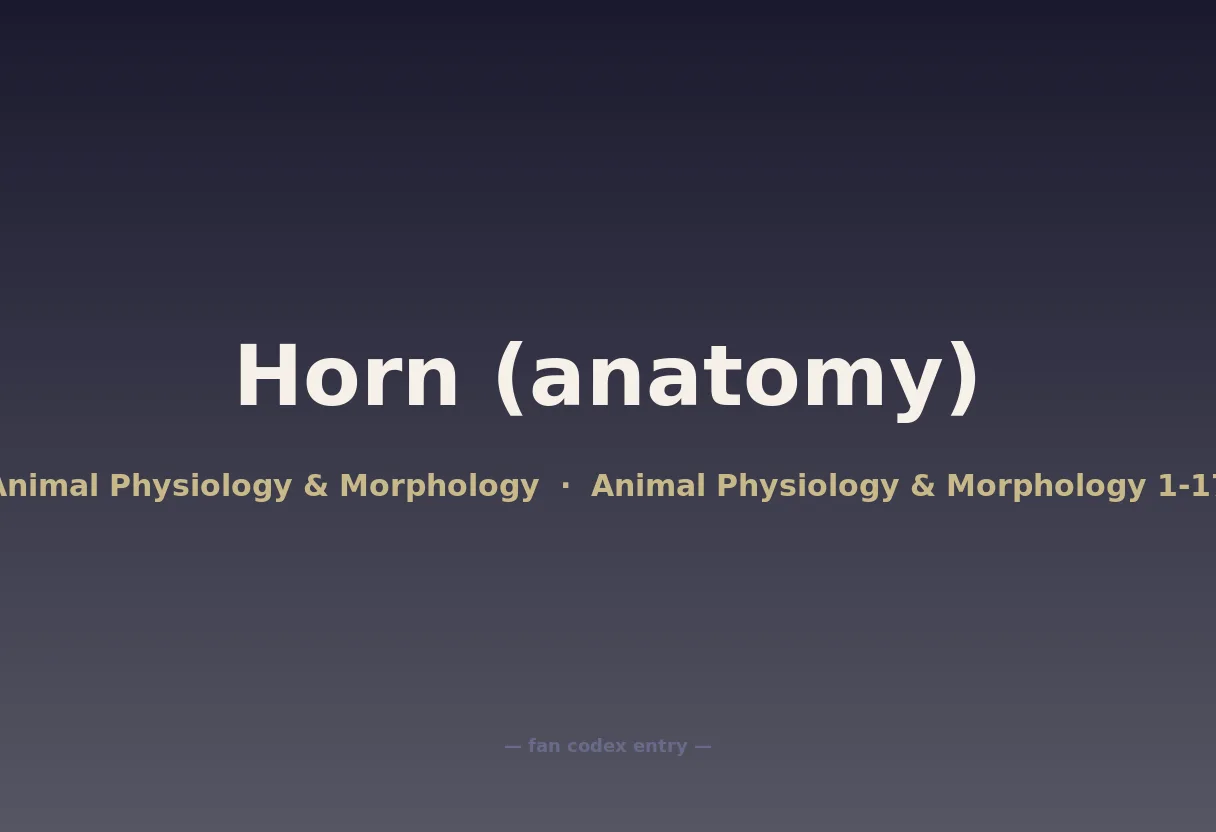Horn (anatomy)