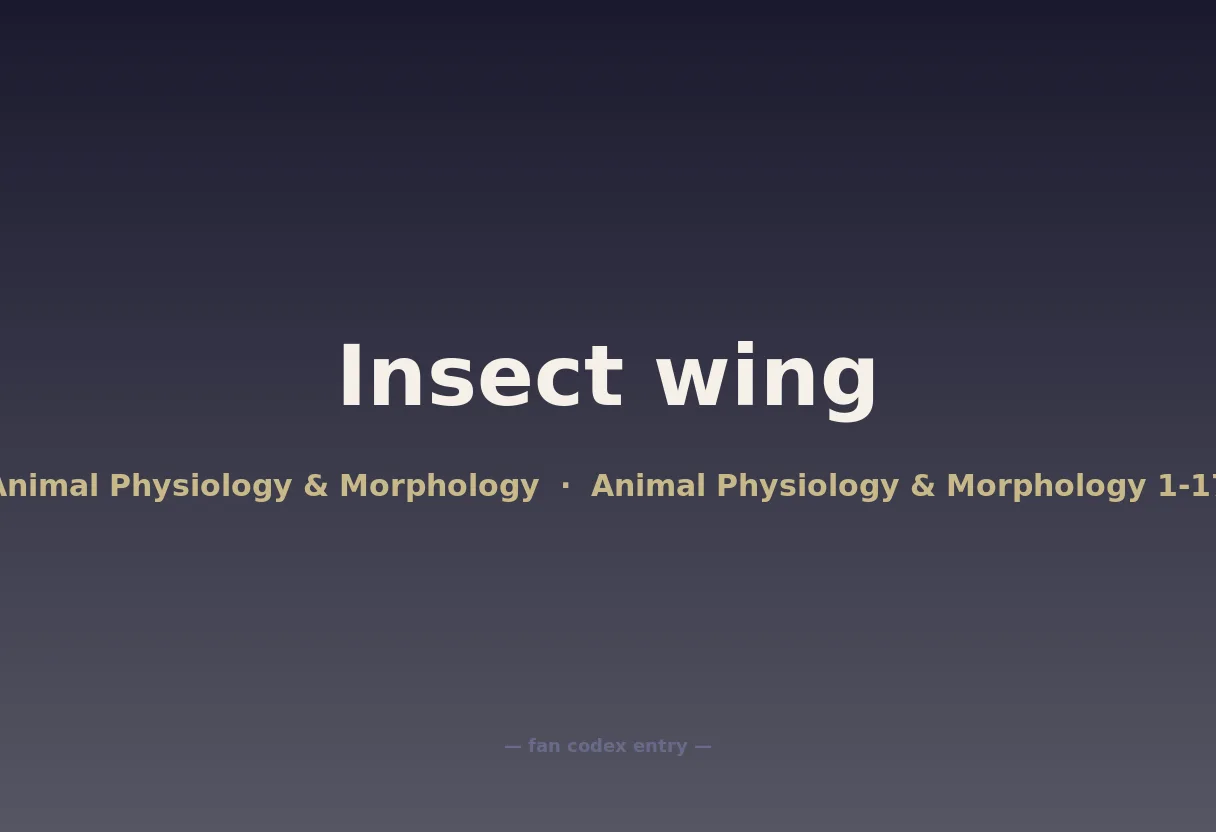 Insect wing